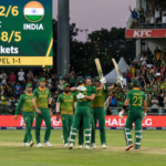 AI generated illustration of South Africa vs India cricket match 2025