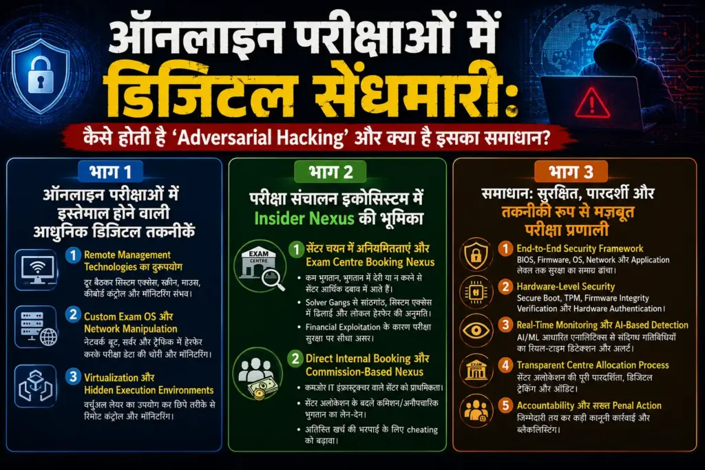 ऑनलाइन परीक्षाओं में डिजिटल सेंधमारी : कैसे होती है ‘Adversarial Hacking’ और क्या है इस का समाधान?